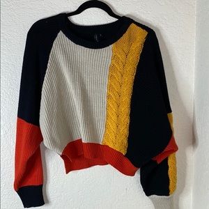 Multicolor knitted sweater